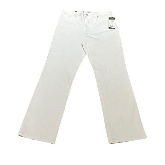 Sofia Vergara White Eden Super High Rise Slim Straight Denim Jeans, Size 12, NWT - Picture 1 of 11